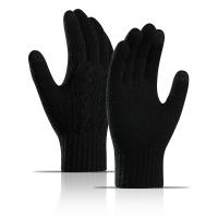 Acrylic & Spandex Adults Gloves can touch screen & thicken & thermal jacquard PC