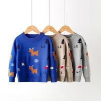 Viscose Boy Sweater christmas design knitted Deerlet PC