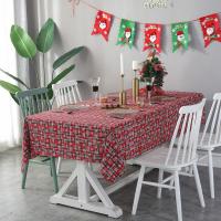Poliéster Christmas Table Runner, patrón de copos de nieve, rojo,  trozo