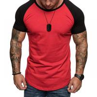 Polyester Men Short Sleeve T-Shirt & loose plain dyed Solid PC