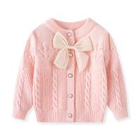 Acrylic Slim Girl Coat knitted Solid PC