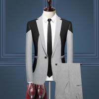 Acetate Fiber Slim & Plus Size Men Suit back split & two piece Pants & coat Set