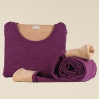 Polyester Couple Thermal Underwear Set & thermal plain dyed Solid Set