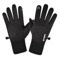 Polyamide & Polar Fleece windproof & Waterproof Riding Glove can touch screen & anti-skidding & thermal letter Pair