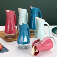 Polypropylen-PP & Glas & Silikon Ölflasche, mehr Farben zur Auswahl,  Stück