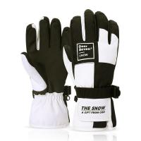 Polyester Skiing Gloves & thermal & unisex plain dyed Solid Pair
