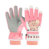Acrylic Skiing Gloves for children & thermal Plush Cartoon :XL Pair