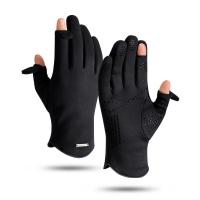 Suede windproof Men Gloves can touch screen & thermal plain dyed Solid : Lot
