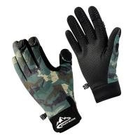 Polyester Waterproof Fishing Gloves & anti-skidding printed camouflage Lot
