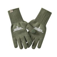 Acrylic windproof Men Gloves can touch screen & thermal letter Lot