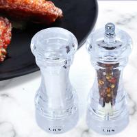 Acrylic Pepper Grinder durable & two piece transparent Set