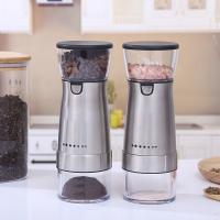 Engineering Plastics & Acrylic & Stainless Steel Electric Electrical Coffee Bean Grinder Mini & portable & with USB interface PC