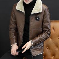 PU Leather Plus Size Men Coat & thermal PC