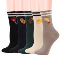 Nylon & Spandex & Katoen Vrouwen Knie Sokken gemengd patroon gemengde kleuren : Zak