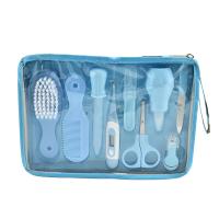 Plastic Baby Nail Clipper nine piece plain dyed Solid Set