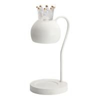 Crystal & Iron Fragrance Lamps different power plug style for choose & adjustable brightness white PC