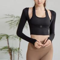 Polyamide Slim Women Yoga Tops patchwork Solid PC