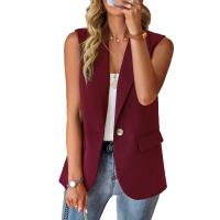 Polyester Women Vest spring and summer design & loose Solid PC
