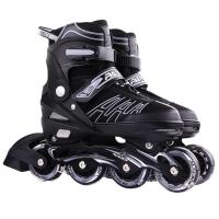 Mesh Fabric & PU Leather adjustable & Flash Roller Skates Set