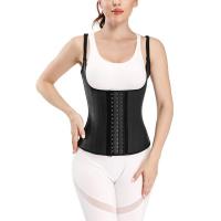 Rubber & Polyester Abdomen-flat & Plus Size Women Body Shaper Vest Solid black PC