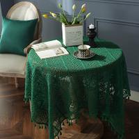 Cotton Tassels Table Mat & anti-skidding & hollow Solid PC