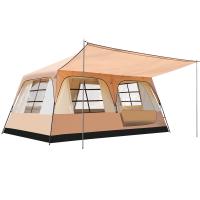 Oxford & Gauze windproof & Waterproof Tent portable & sun protection khaki PC