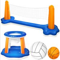 PVC Inflatable Water Volleyball for children blue PC