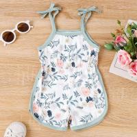 Cotton Children Jumpsuit & breathable printed shivering white PC