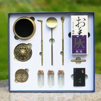 Brass Incense Tool Set with gift box & multiple pieces handmade Set