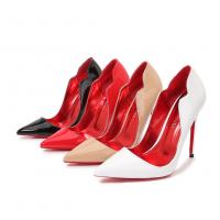 PU Leather Stiletto High-Heeled Shoes & anti-skidding Solid Pair