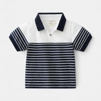 Cotton Soft Boy T-Shirt hygroscopic and perspiratory & breathable printed striped PC