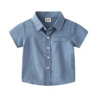 Polyester Soft Boy Shirt & breathable Solid PC