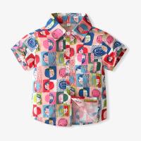 Baumwolle Kinder Shirt, Gedruckt, Andere, mehrfarbig,  Stück