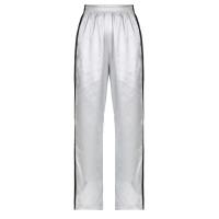 Poliéster Pantalones Largos Mujer, Sólido, plata,  trozo