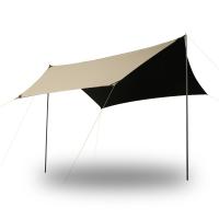 Fiberglass & Vinyl & Oxford foldable Outdoor Multifunctional Canopy Solid two different colored PC