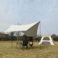 Fiberglass & Silver Plasters Fabric & Oxford foldable Outdoor Multifunctional Canopy Solid two different colored PC