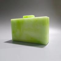 Acryl Clutch Bag, Grün,  Stück