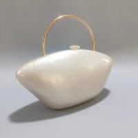 Acryl Clutch Bag, Weiß,  Stück
