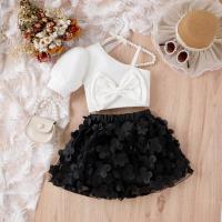 Cotton Girl Clothes Set & two piece skirt & top Set