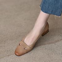 Microfiber PU Synthetic Leather & Rubber Women Casual Shoes & breathable patchwork Solid Apricot Pair