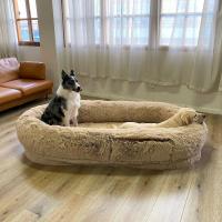 Artificial Fur detachable and washable Pet Bed & thermal Sponge Solid PC