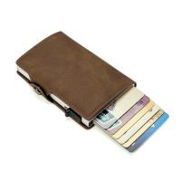 Aluminiumlegierung & PU Leder Brieftasche, mehr Farben zur Auswahl,  Stück