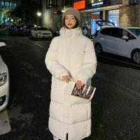 Polyester long style Women Parkas & with detachable hat & thermal Solid PC