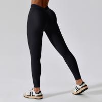 Polyamide & Spandex Quick Dry Women Yoga Pants lift the hip stretchable Solid PC