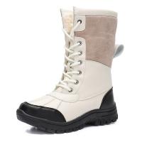 Microfiber PU Synthetic Leather Boots & thermal Plastic Injection Solid Pair