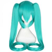 High Temperature Fiber mid-long hair & can be permed and dyed Wig for women blue PC