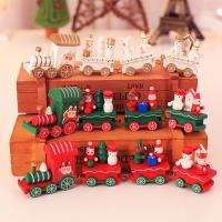 Dřeva Vánoční vlak ornament kus