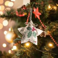 Paño Árbol de Navidad colgando de la decoración,  trozo