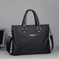 PU Leather & Oxford Briefcase large capacity & attached with hanging strap & waterproof Polyester PC