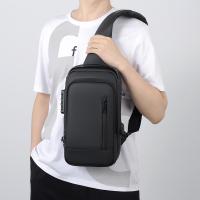 Waterproof Cloth & Polyester Sling Bag with password lock & portable & with USB interface & waterproof Solid PC